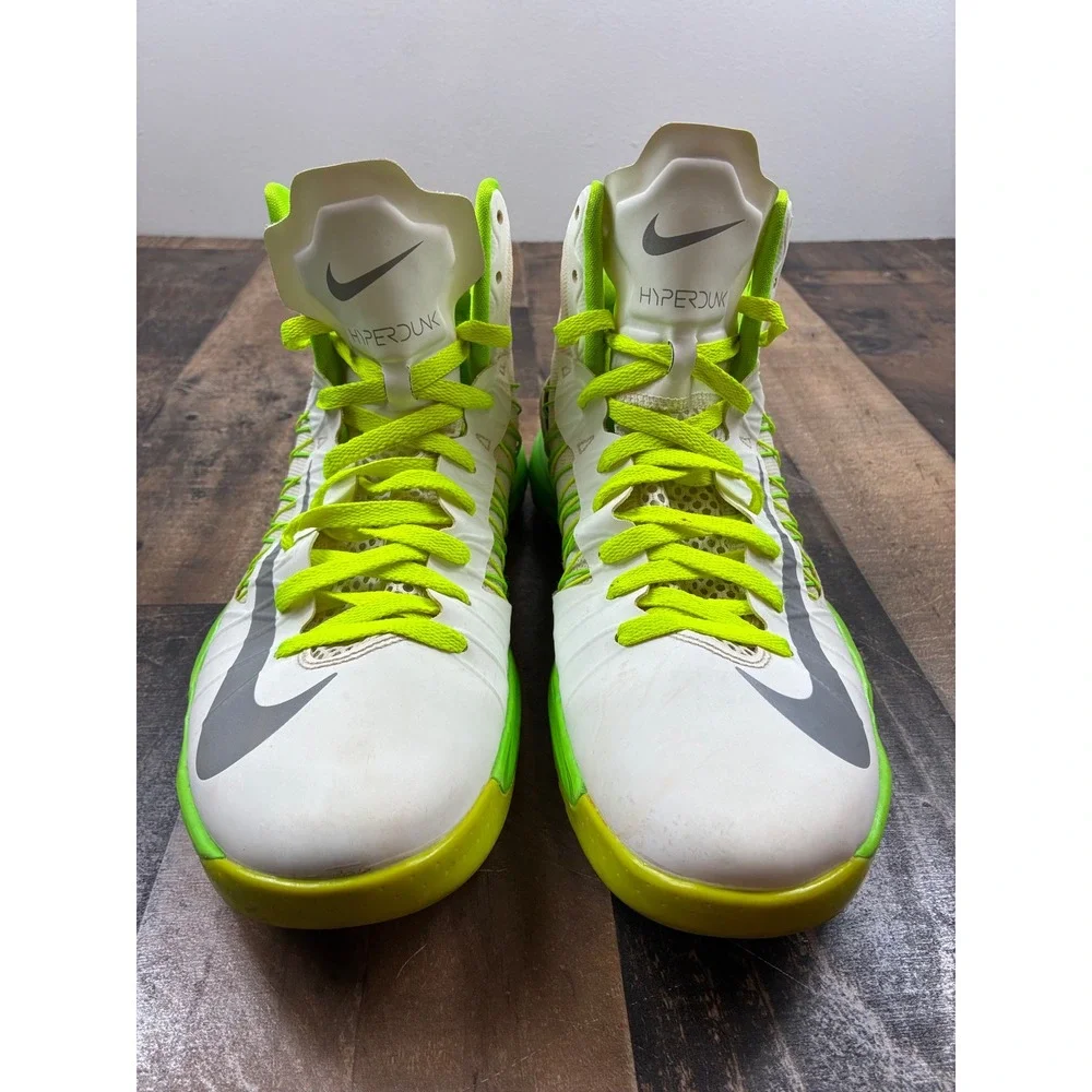 Nike Hyperdunk 2012 Basketball Shoes Mens 11 White Green 524934-106 Good